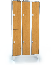 Divided cloakroom locker ALDERA with feet 1920 x 900 x 500